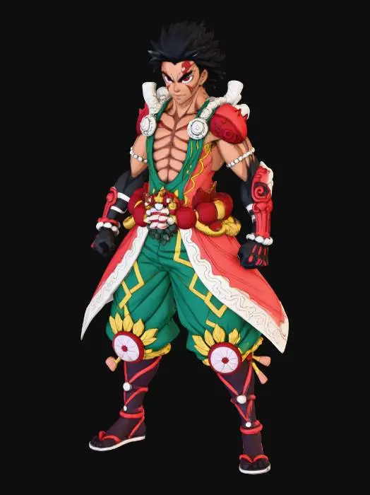 3D model for Warrior of Brazil