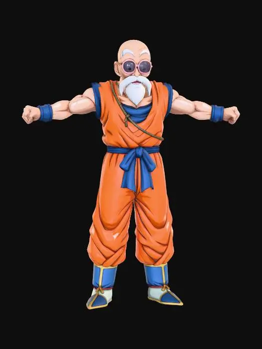 3D model for Anime Martial Artist