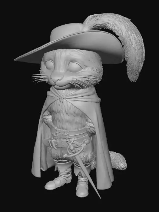 3D model for Feline Musketeer