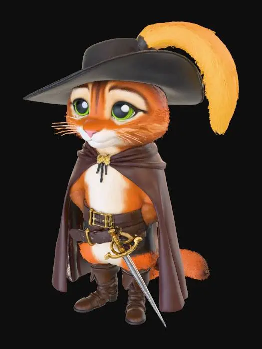 3D model for Feline Musketeer