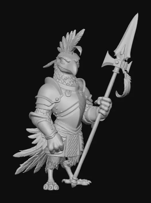 3D model for Scarlet Bird Sentinel