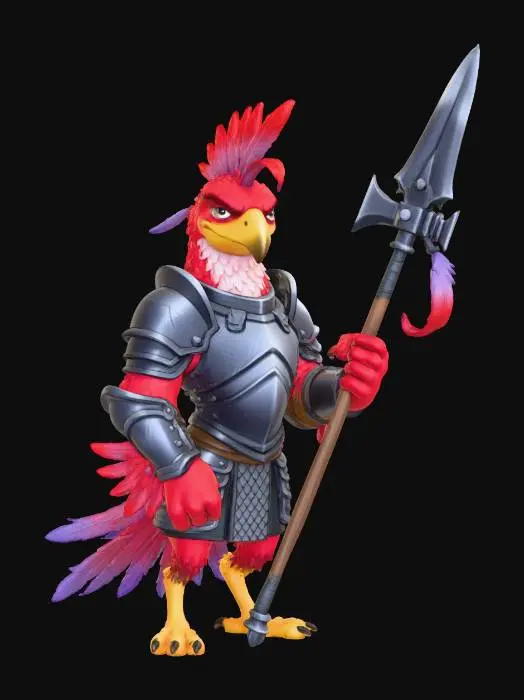 3D model for Scarlet Bird Sentinel