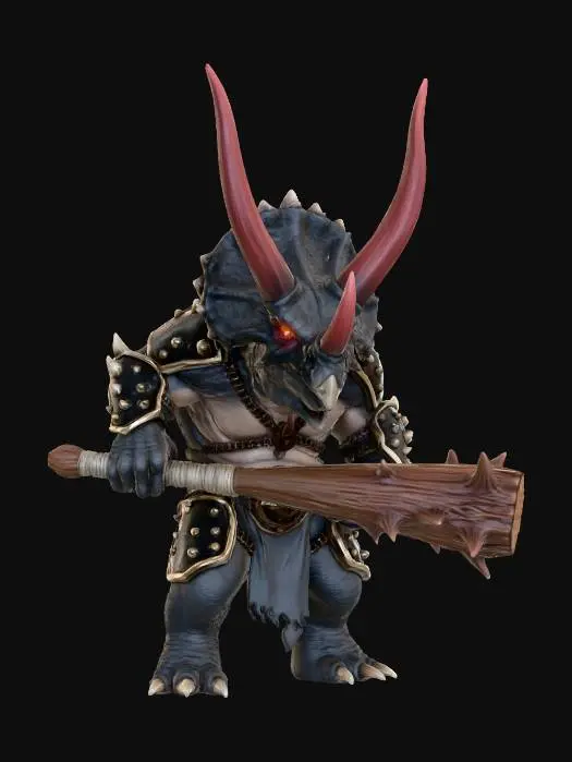 3D model for Triceratops Warrior