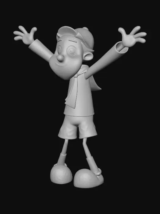 3D model for Boy with a Colorful Cap