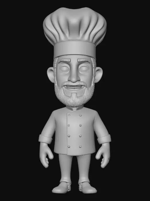 3D model for Chef Character