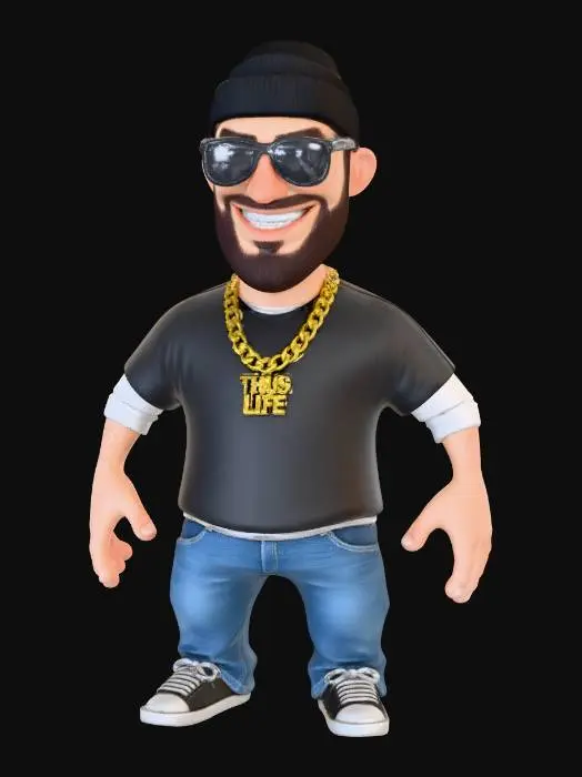 3D model for Thug Life Vibes