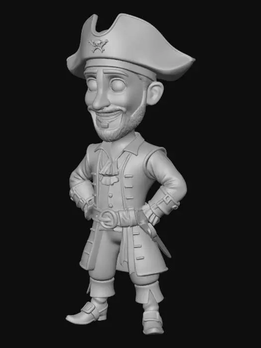 3D model for Pirate Captain