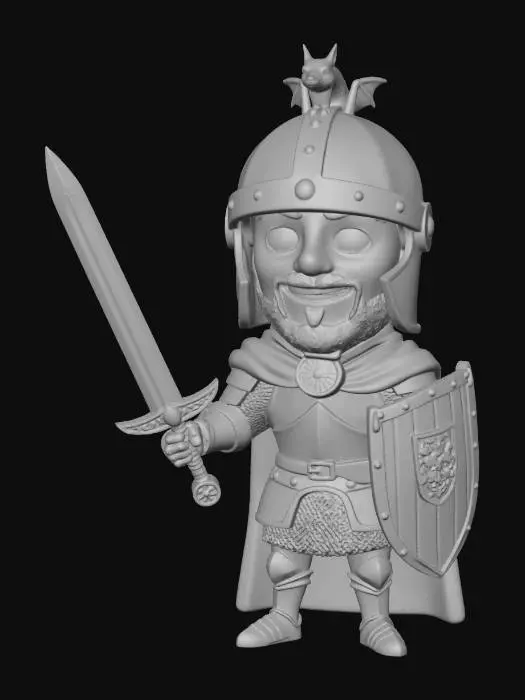 3D model for King Arthur