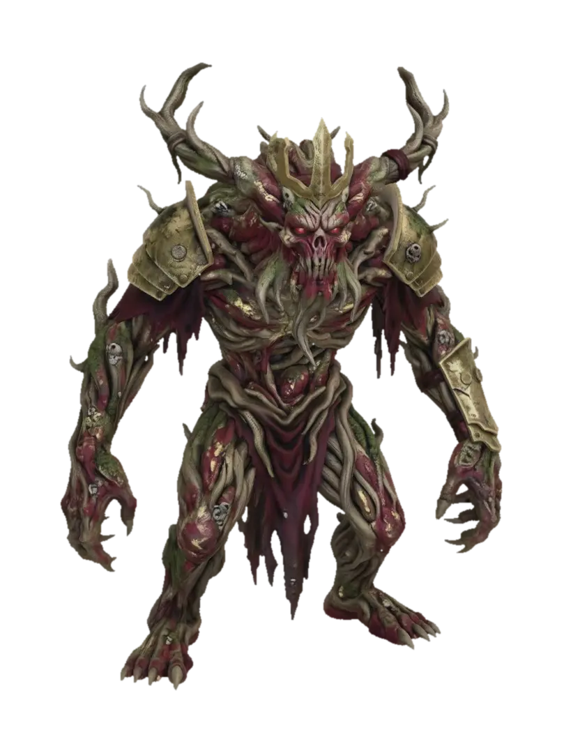 Verdant Abomination - Gross 3D model, vytvořený pomocí AI