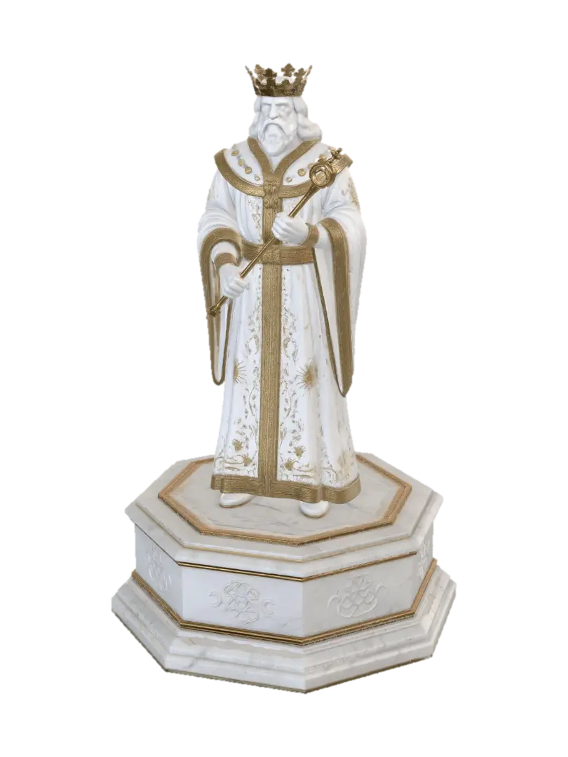 The White King - Monarch 3D model, vytvořený pomocí AI