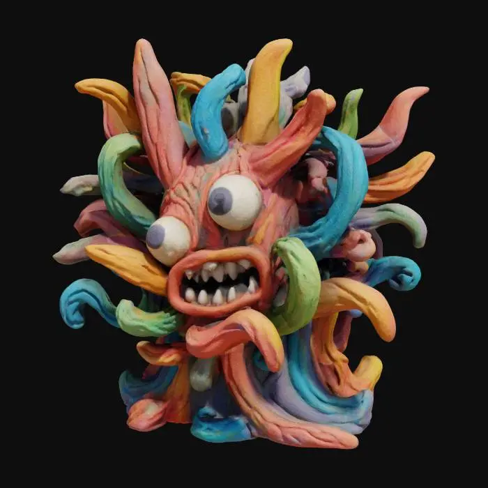 3D model for Whirlwind Clay Creature
