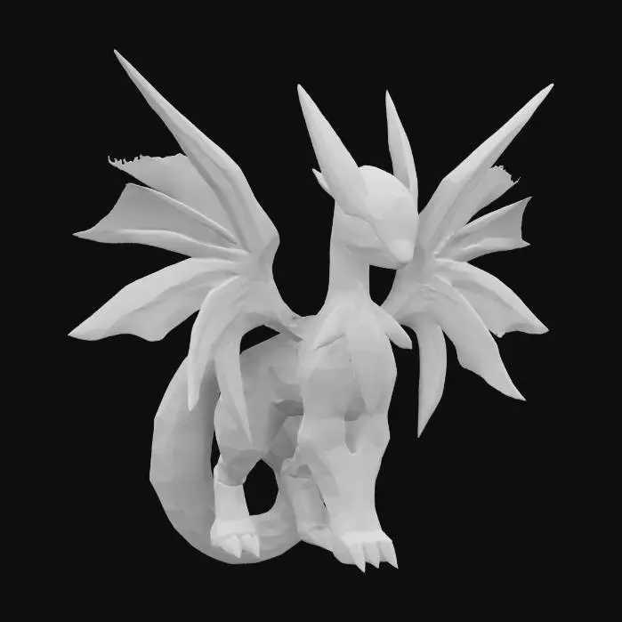 3D model for A legendary Pokémon of Dark type.