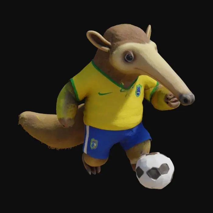 3D model for [Brazil]. Anteater Soccer Star. #AroundTheWorld#