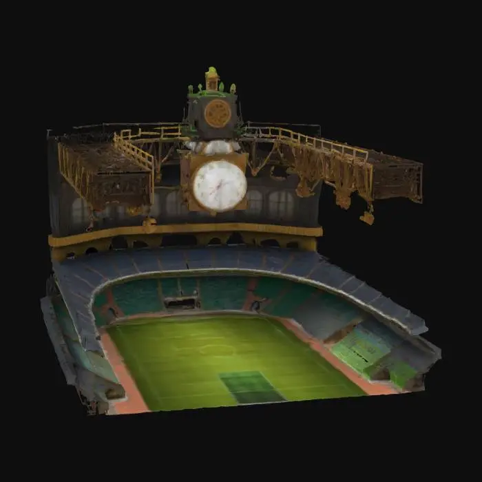 3D model for [Brazil] A Huge soccer stadium in Steampunk style. #AroundTheWorld#