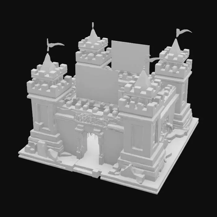 3D model for Cyber Fortress, #arch#