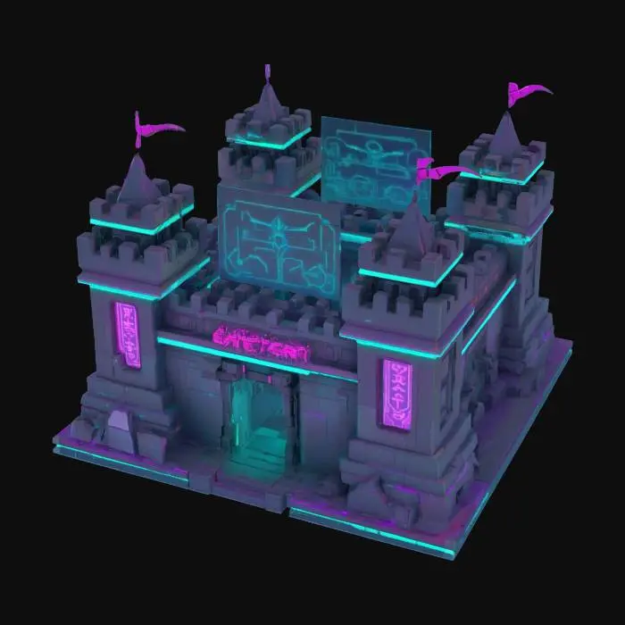 3D model for Cyber Fortress, #arch#