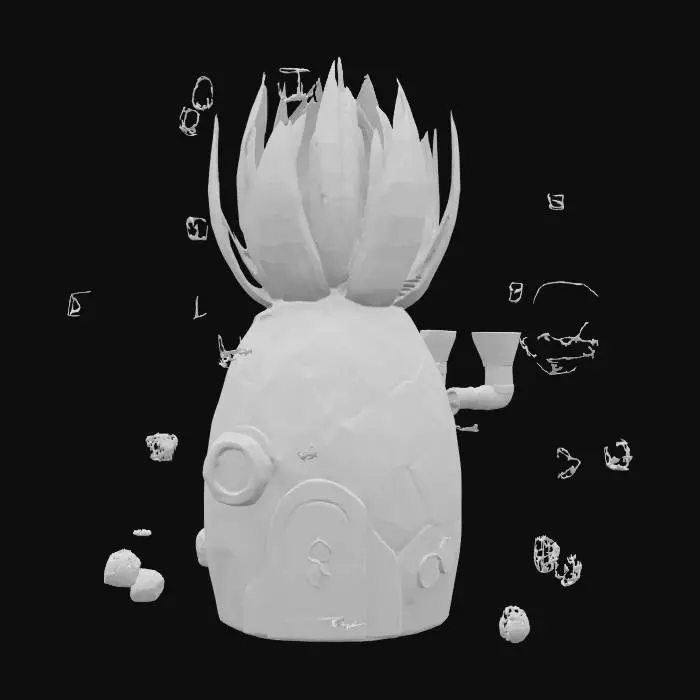 3D model for Pineapple Home Underwater, #ocean#, Spongebob