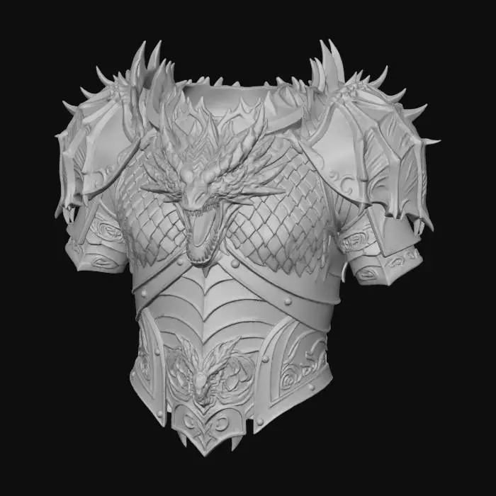 3D model for Black Dragon Armor