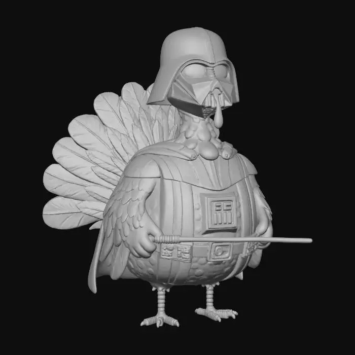 3D model for Turkey Vader, #Thanksgiving#