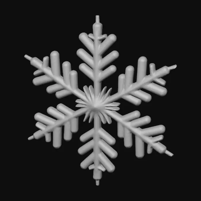 3D model for ultra realistic snowflake. #Christmas2025#