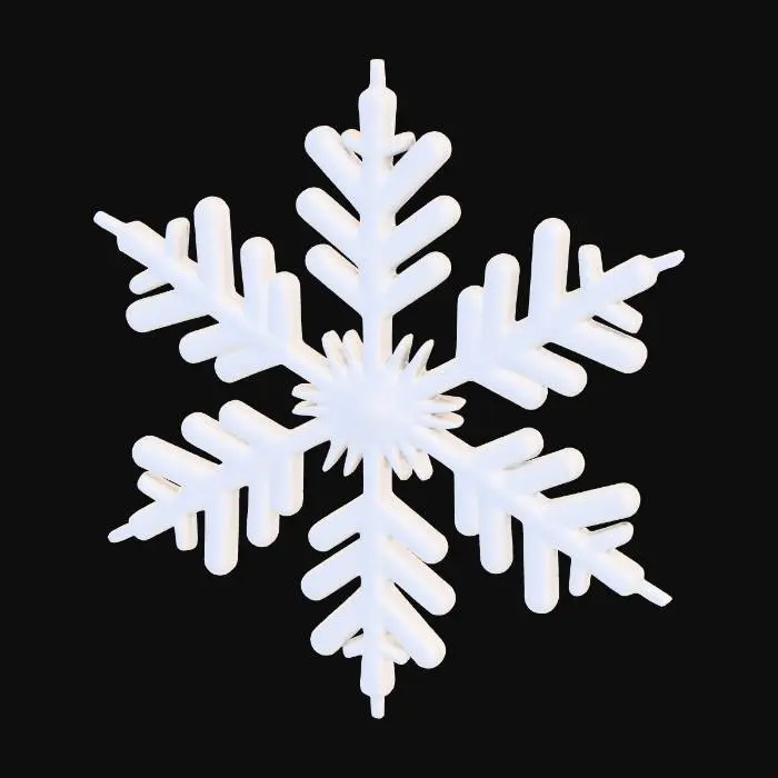 3D model for ultra realistic snowflake. #Christmas2025#