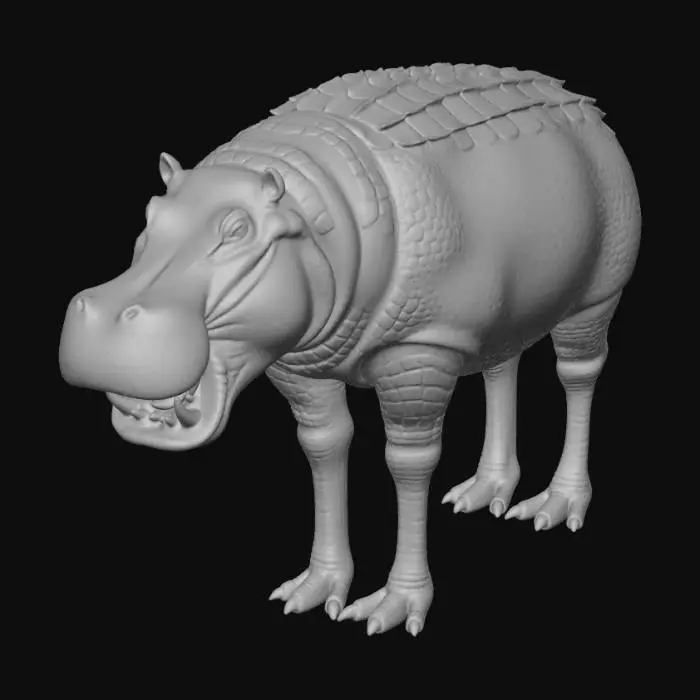 3D model for Crocohippo