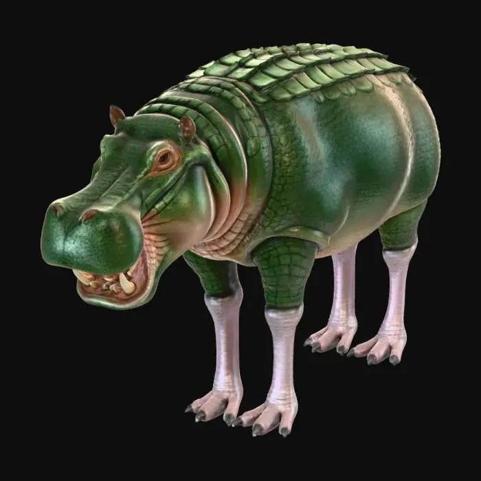 3D model for Crocohippo