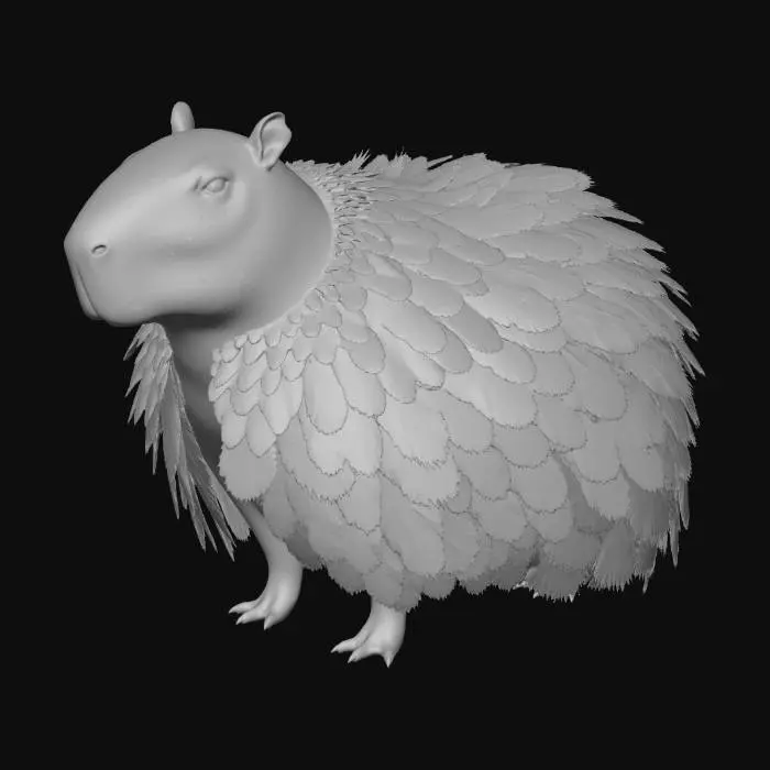 3D model for Capybara Quillback