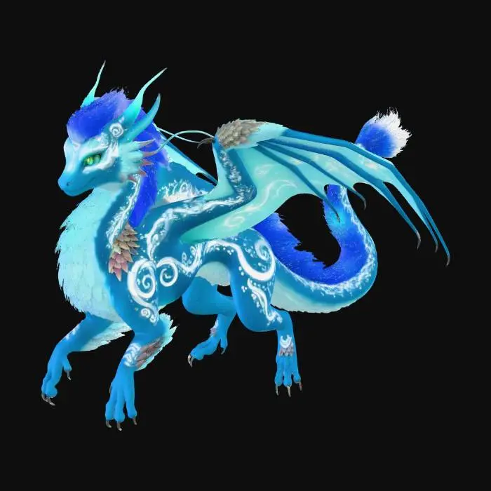 3D model for Mystic Furry Dragon