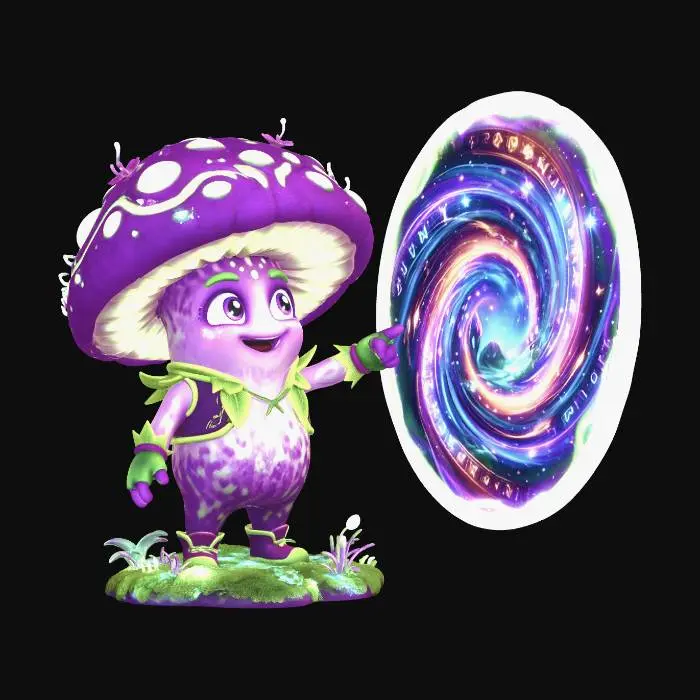 3D model for Mushroom Mage and the Portal