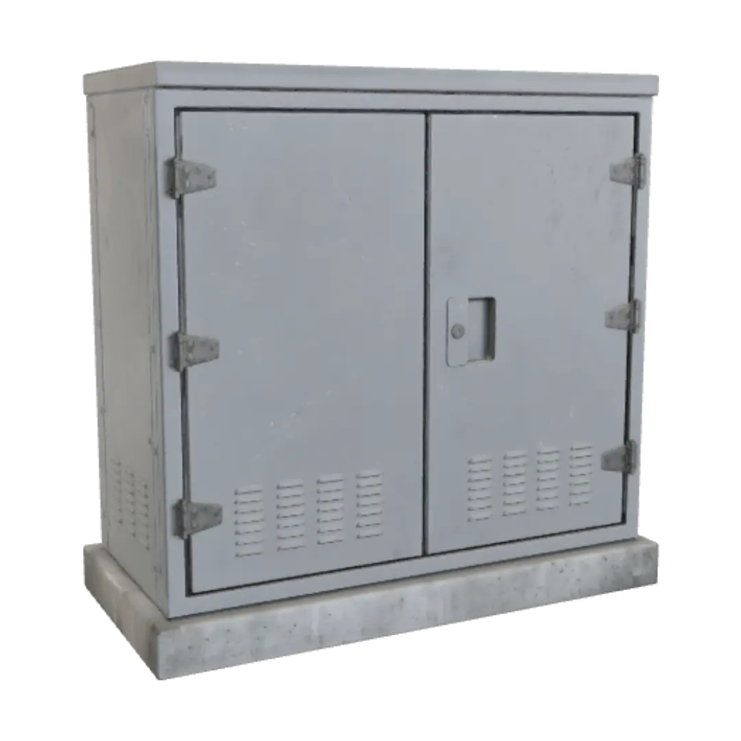 Industrial Electrical Cabinet 3D model, vytvořený pomocí AI