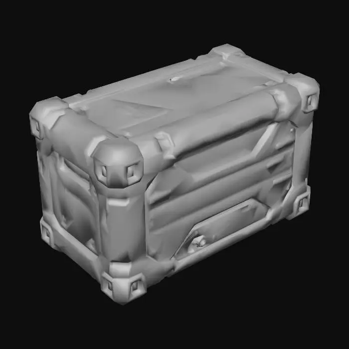 3D model for Futuristic Supply Crate