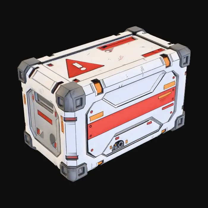 3D model for Futuristic Supply Crate