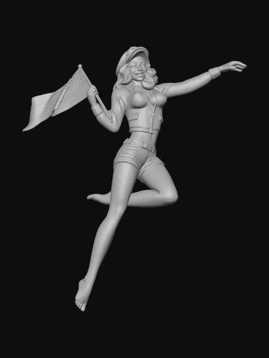 3D model for Patriotic Pin-Up