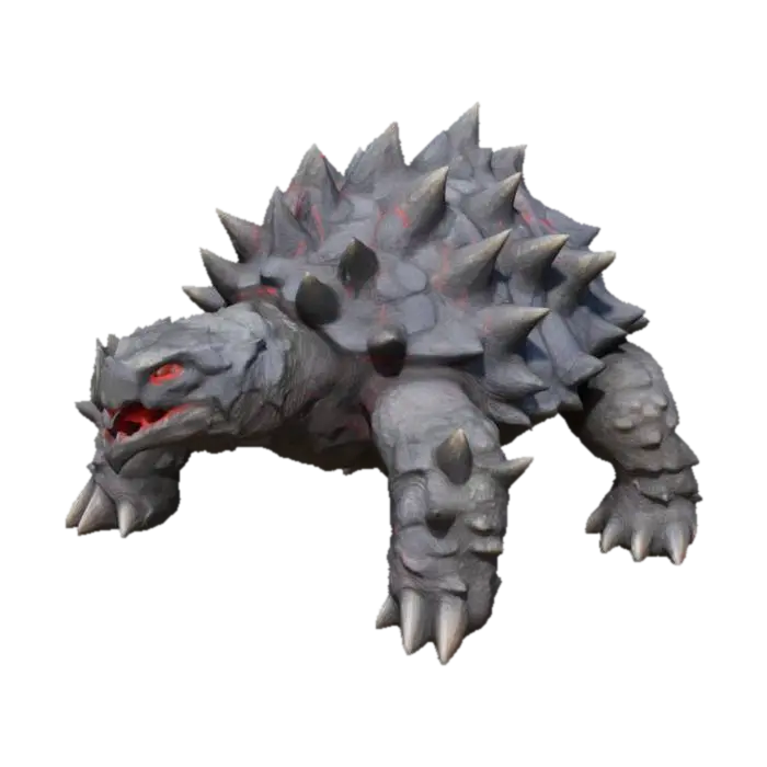Spiked Beast Awakening - Spike 3D model, vytvořený pomocí AI