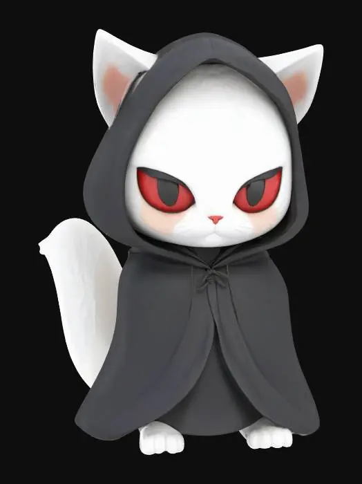 3D model for Enigmatic Cat Mage