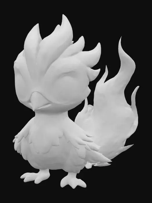 3D model for Fiery Phoenix Chick