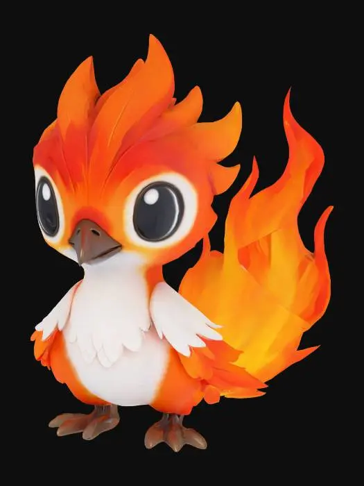 3D model for Fiery Phoenix Chick