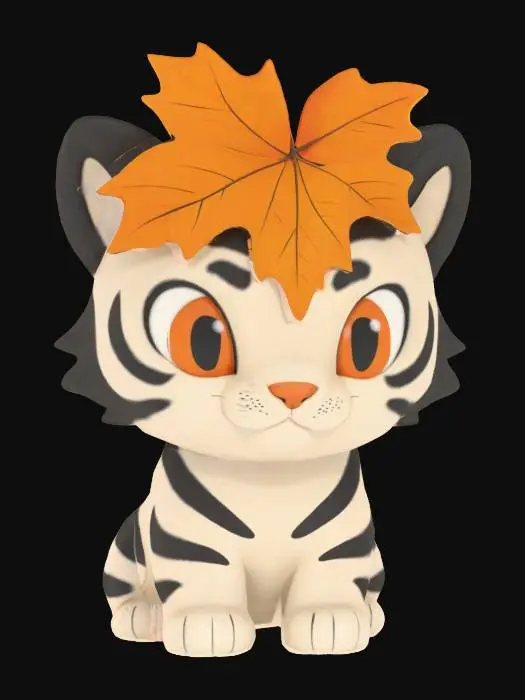 3D model for Autumn Tiger Cub