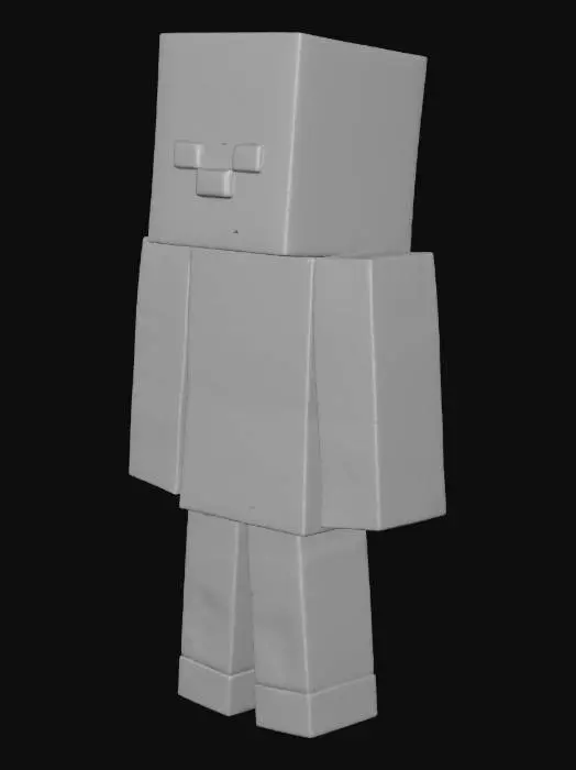 3D model for Minecraft Block Character
