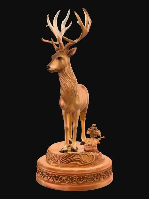 3D model for Graceful Stag Sculpture