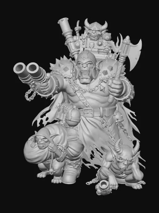 3D model for Flamebound Warband