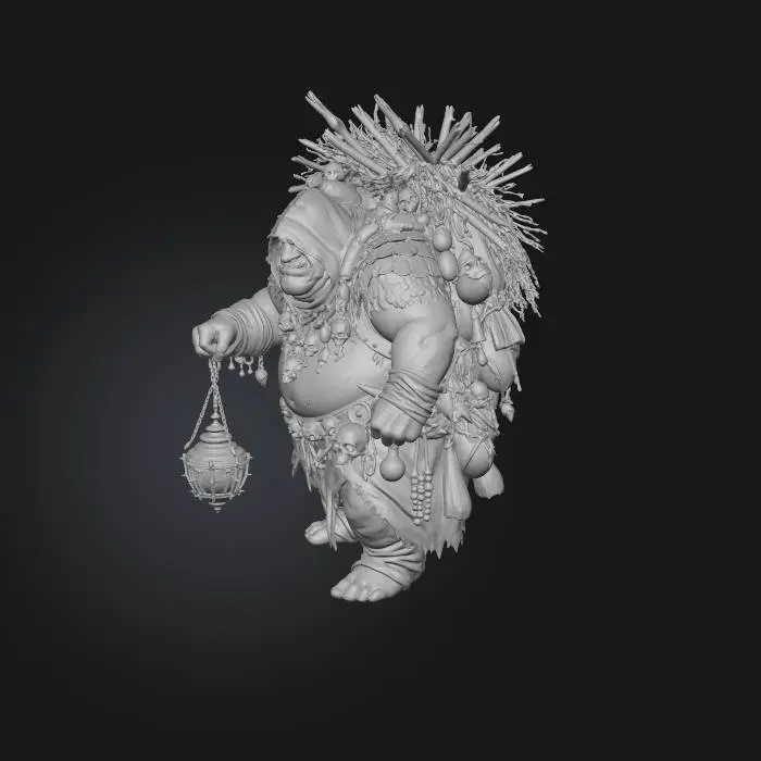 3D model for Skullbound Lantern Keeper