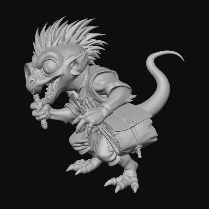 3D model for Curious Kobold Detective