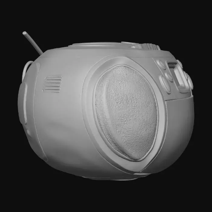 3D model for Hello Kitty Boombox on Shelf