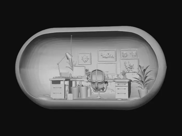 3D model for Bubble Office on the Beach