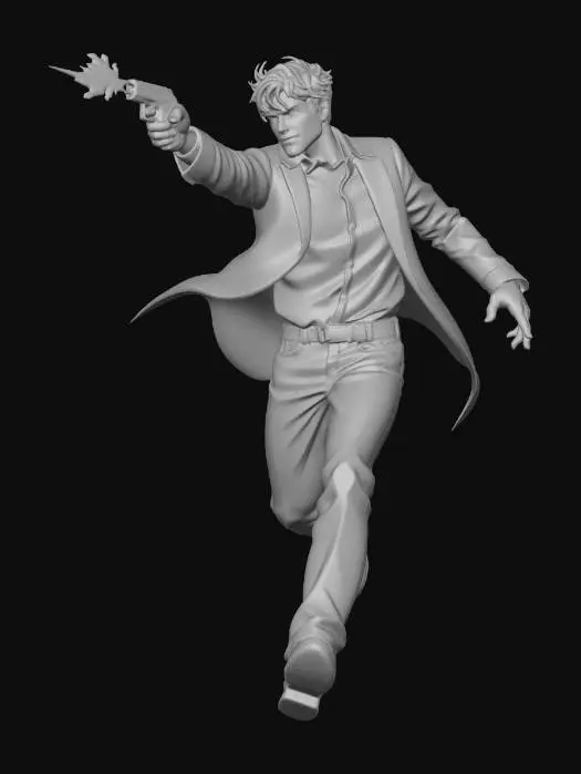 3D model for Running Gunman