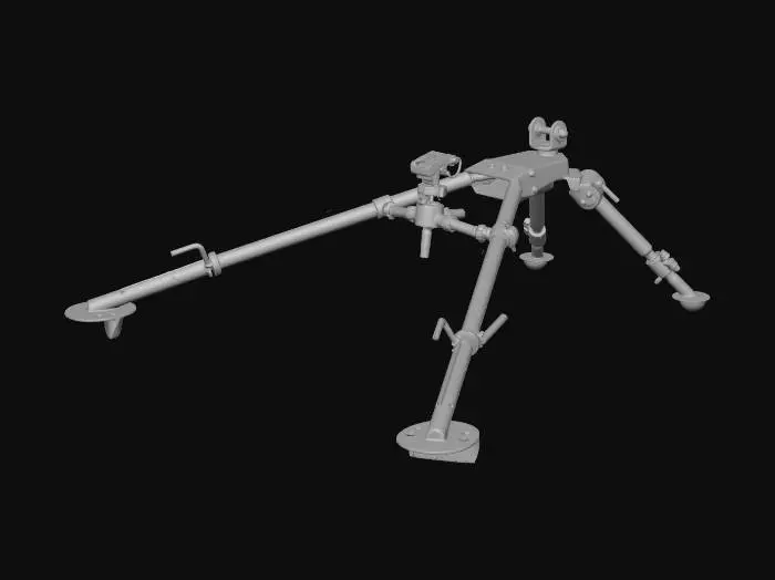 3D model for 12.7 m2 browning uçaksavar sehpası