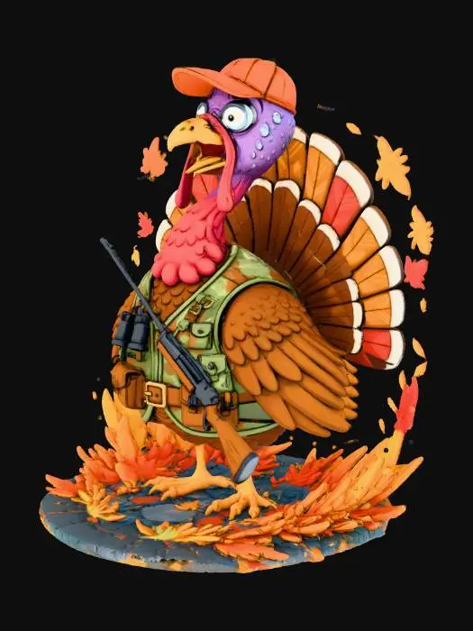 3D model for #Thanksgiving#,Turkey in Disguise