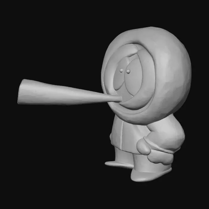 3D model for Orange Hood Character Smoking